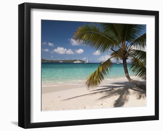 Tranquil White Sand Beach, St John, United States Virgin Islands, USA, US Virgin Islands, Caribbean-Trish Drury-Framed Photographic Print