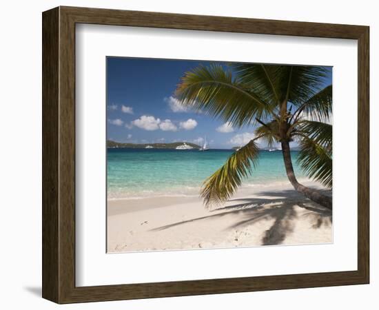 Tranquil White Sand Beach, St John, United States Virgin Islands, USA, US Virgin Islands, Caribbean-Trish Drury-Framed Photographic Print