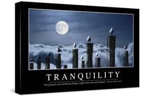 Tranquility: Inspirational Quote and Motivational Poster-null-Stretched Canvas