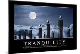 Tranquility: Inspirational Quote and Motivational Poster-null-Mounted Photographic Print