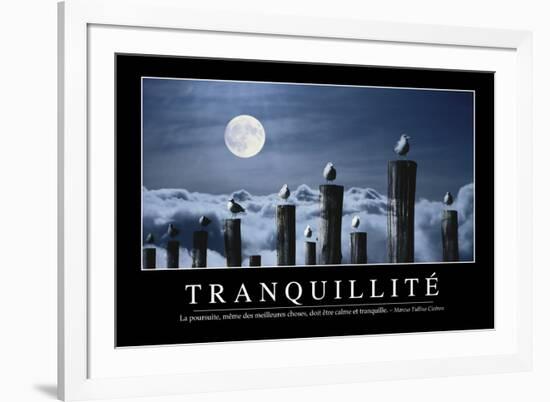 Tranquillité: Citation Et Affiche D'Inspiration Et Motivation-null-Framed Photographic Print