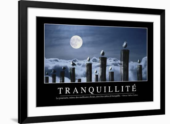 Tranquillité: Citation Et Affiche D'Inspiration Et Motivation-null-Framed Photographic Print