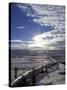 Trans-Alaska Pipeline in Winter, North Slope of the Brooks Range, Alaska, USA-Hugh Rose-Stretched Canvas