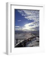 Trans-Alaska Pipeline in Winter, North Slope of the Brooks Range, Alaska, USA-Hugh Rose-Framed Photographic Print