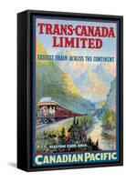 Trans-Canada Limited, Fastest Train Across the Continent-null-Framed Stretched Canvas