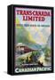 Trans-Canada Limited, Fastest Train Across the Continent-null-Framed Stretched Canvas