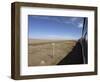 Trans-Mongolian Train Travelling Through the Gobi Desert En Route to Ulaan Baatar, Mongolia-Andrew Mcconnell-Framed Photographic Print