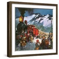 Trans Siberian Railway-English School-Framed Giclee Print