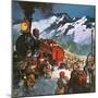 Trans Siberian Railway-English School-Mounted Giclee Print