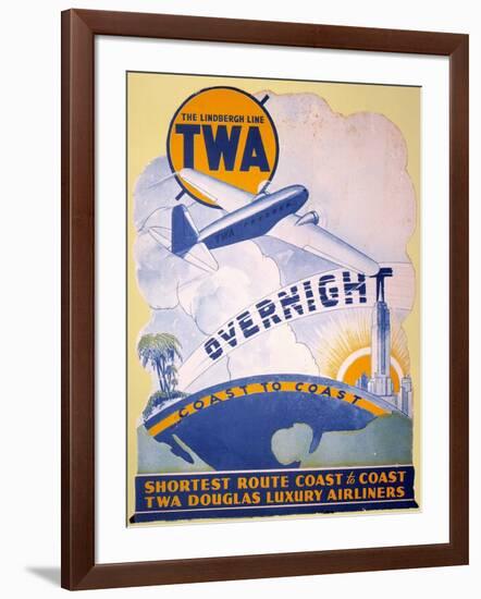 Trans-World Airlines 1934-null-Framed Giclee Print