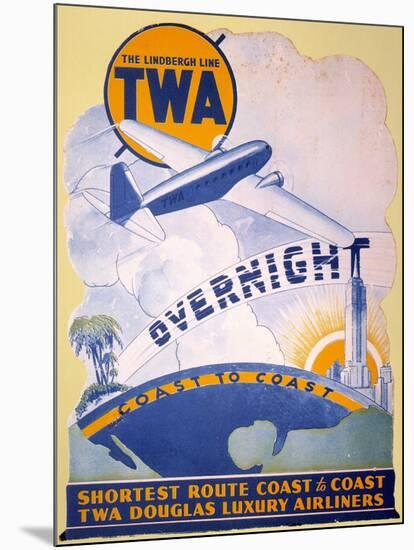 Trans-World Airlines 1934-null-Mounted Giclee Print