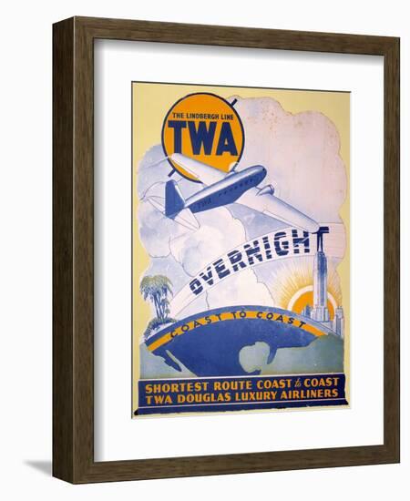 Trans-World Airlines 1934-null-Framed Premium Giclee Print