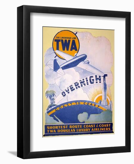 Trans-World Airlines 1934-null-Framed Premium Giclee Print