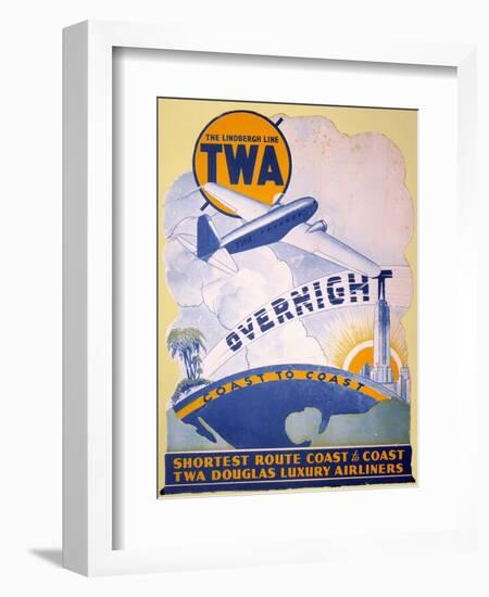 Trans-World Airlines 1934-null-Framed Giclee Print