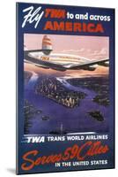 Trans-World Airlines 1950S-null-Mounted Giclee Print