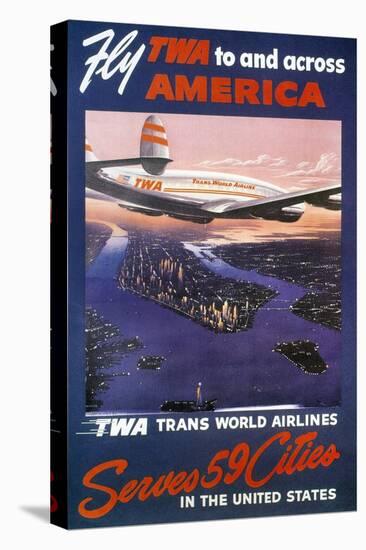 Trans-World Airlines 1950S-null-Stretched Canvas