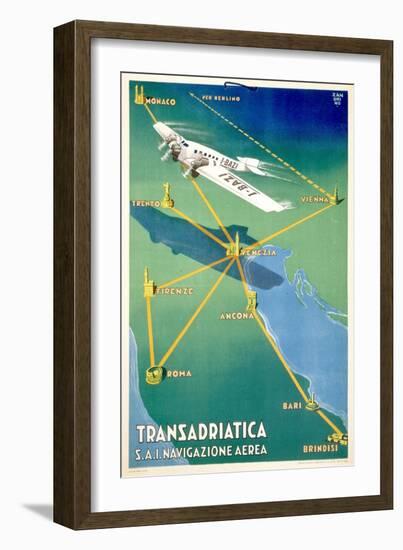 Transadricatica-null-Framed Art Print