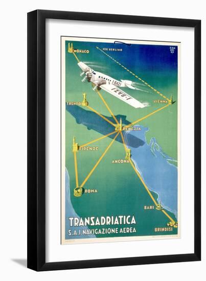 Transadricatica-null-Framed Art Print