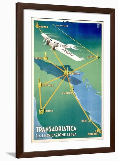 Transadricatica-null-Framed Art Print