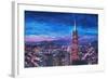 Transamerica Pyramid at San Francisco Night-Markus Bleichner-Framed Art Print