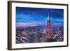 Transamerica Pyramid at San Francisco Night-Markus Bleichner-Framed Art Print