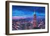 Transamerica Pyramid at San Francisco Night-Markus Bleichner-Framed Premium Giclee Print