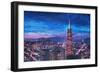 Transamerica Pyramid at San Francisco Night-Markus Bleichner-Framed Premium Giclee Print