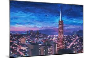 Transamerica Pyramid at San Francisco Night-Markus Bleichner-Mounted Art Print