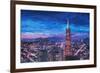 Transamerica Pyramid at San Francisco Night-Markus Bleichner-Framed Art Print