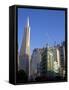 Transamerica Pyramid Skyscraper in San Francisco, California, USA-David R. Frazier-Framed Stretched Canvas