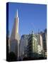 Transamerica Pyramid Skyscraper in San Francisco, California, USA-David R. Frazier-Stretched Canvas