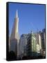 Transamerica Pyramid Skyscraper in San Francisco, California, USA-David R. Frazier-Framed Stretched Canvas