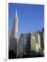 Transamerica Pyramid Skyscraper in San Francisco, California, USA-David R. Frazier-Framed Photographic Print