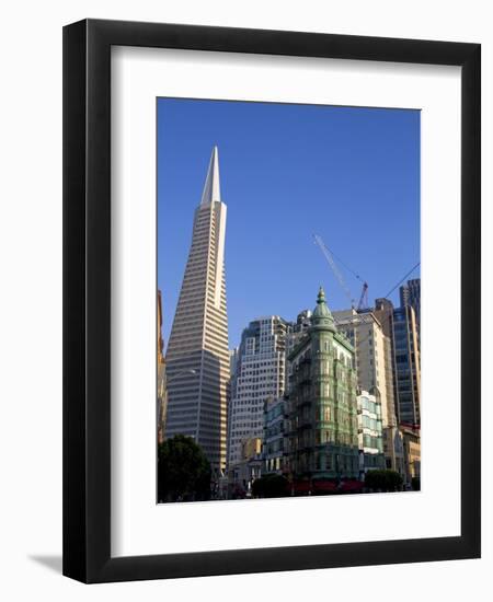 Transamerica Pyramid Skyscraper in San Francisco, California, USA-David R. Frazier-Framed Photographic Print