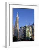 Transamerica Pyramid Skyscraper in San Francisco, California, USA-David R. Frazier-Framed Photographic Print