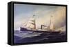 Transatlantic Habana Ship, by Antonio Nicolo Gasparo Jacobsen (1850-1921), 19th Century-null-Framed Stretched Canvas