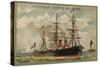 Transatlantic Liner Labrador-null-Stretched Canvas