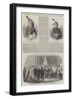 Transatlantic Sketches, Interview of Indians with the Great Father-null-Framed Giclee Print