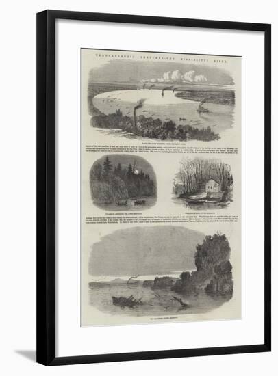 Transatlantic Sketches, the Mississippi River-null-Framed Giclee Print