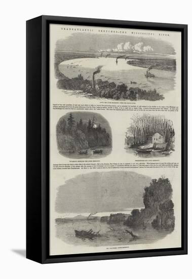 Transatlantic Sketches, the Mississippi River-null-Framed Stretched Canvas