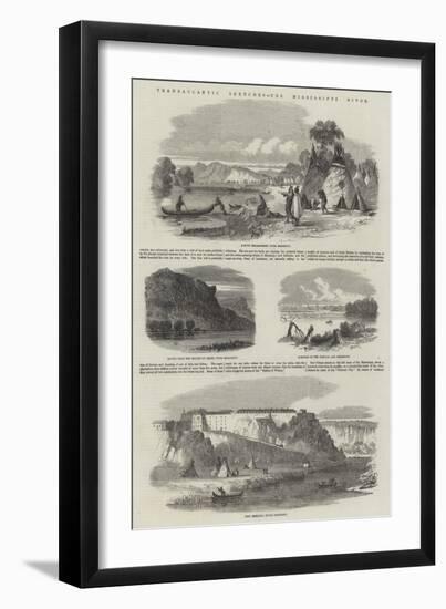 Transatlantic Sketches, the Mississippi River-null-Framed Giclee Print