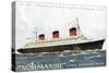 Transatlantique French Line, Dampfer Normandie-null-Stretched Canvas