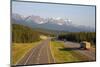 Transcanada Highway near Lake Louise, Banff National Park, Rocky Mountains, Alberta, Canada, North -Hans-Peter Merten-Mounted Photographic Print