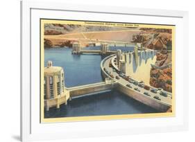 Transcontinental Highway over Boulder Dam, Nevada-null-Framed Art Print