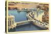 Transcontinental Highway over Boulder Dam, Nevada-null-Stretched Canvas