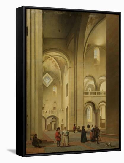 Transept of the Mariakerk in Utrecht-Pieter Jansz Saenredam-Framed Stretched Canvas