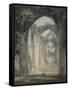 Transept of Tintern Abbey, Monmouthshire, C.1794 (W/C over Graphite with Pen & Black Ink on Paper)-Joseph Mallord William Turner-Framed Stretched Canvas