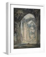 Transept of Tintern Abbey, Monmouthshire, C.1794 (W/C over Graphite with Pen & Black Ink on Paper)-Joseph Mallord William Turner-Framed Giclee Print