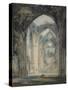 Transept of Tintern Abbey, Monmouthshire, C.1794 (W/C over Graphite with Pen & Black Ink on Paper)-Joseph Mallord William Turner-Stretched Canvas