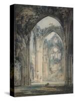 Transept of Tintern Abbey-J. M. W. Turner-Stretched Canvas